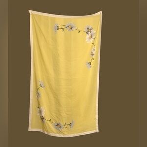 Yellow Floral beach cover up.